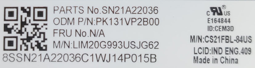Lenovo keyboard part number identification