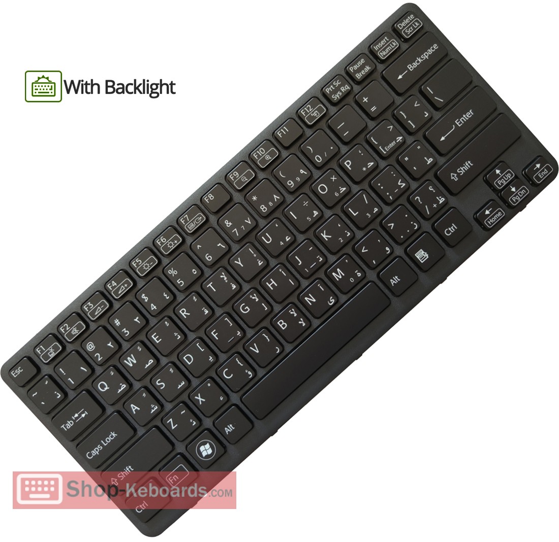 Sony 9Z.N6BBF.A06 Keyboard replacement