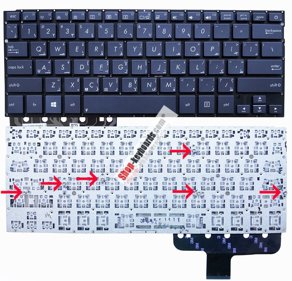 Asus 0KNB0-362AND00 Keyboard replacement