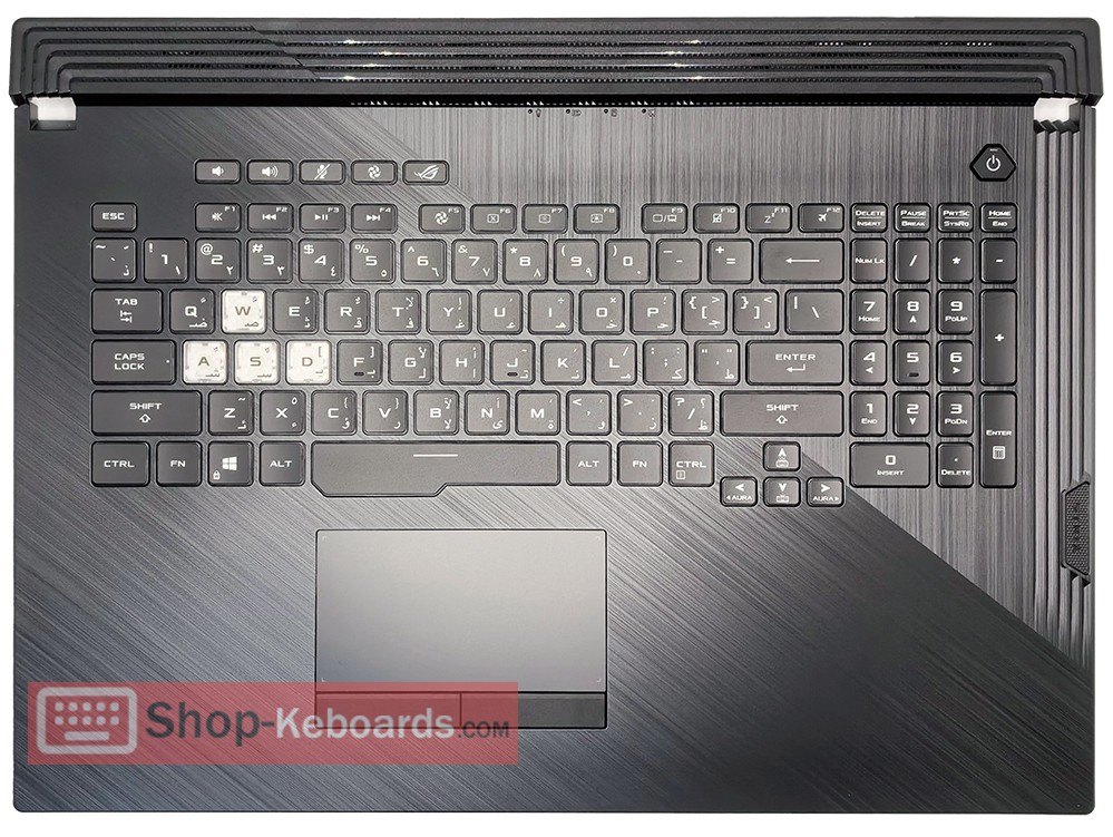 Asus 90NR01T6-R33BE0  Keyboard replacement