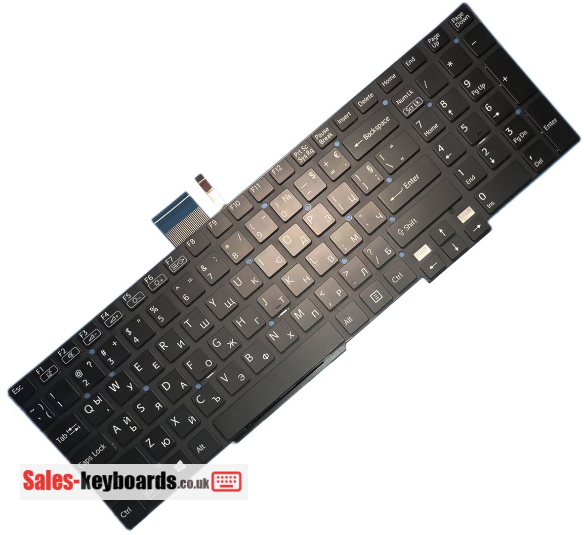 Sony 9Z.N9EBW.00F Keyboard replacement