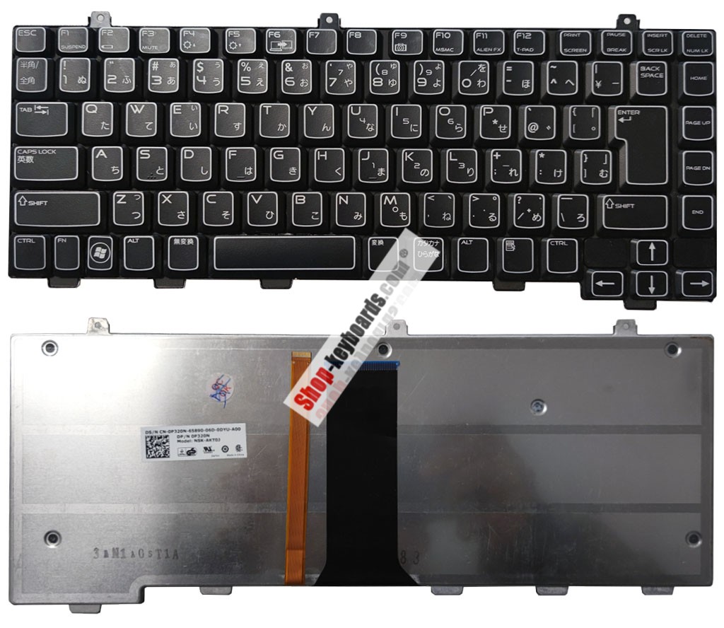 Dell 9J.N5982.X0U Keyboard replacement