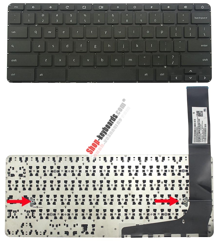 HP Chromebook 14-x010ns  Keyboard replacement