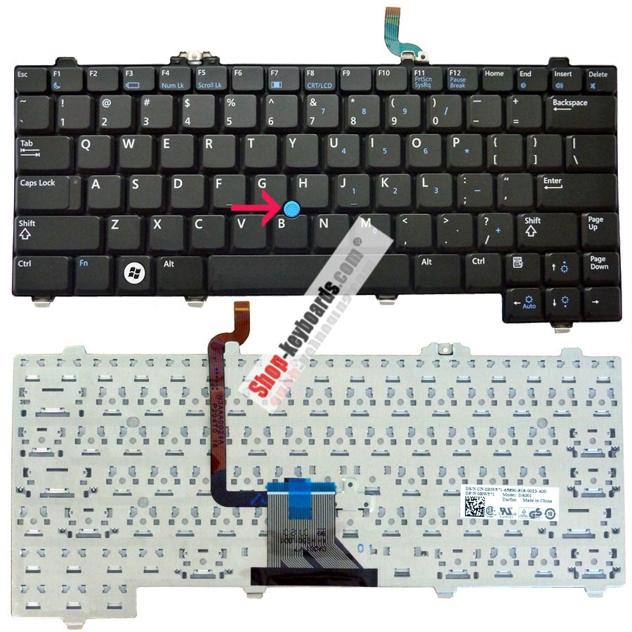 Dell NSK-DA00G Keyboard replacement