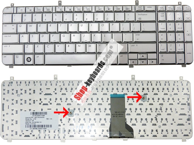 HP HDX X16-1014TX Keyboard replacement