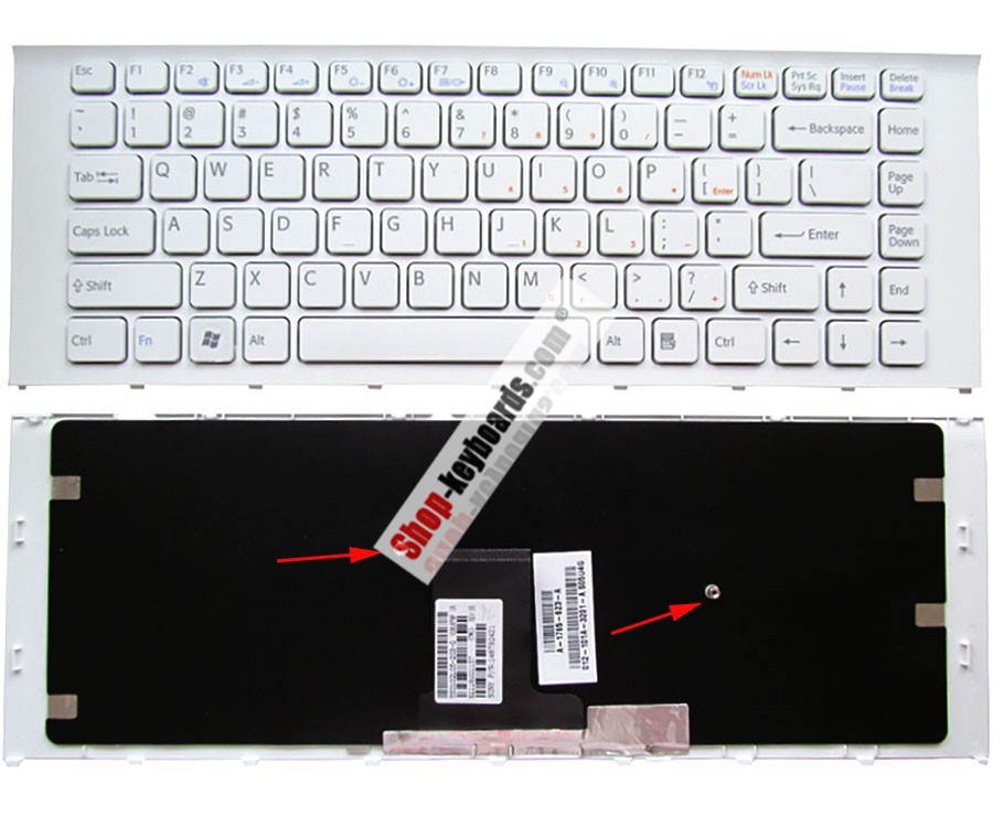 Sony VAIO VPC-EA21FX  Keyboard replacement