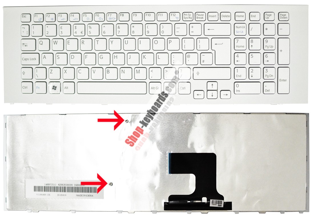 Sony 148971991 Keyboard replacement