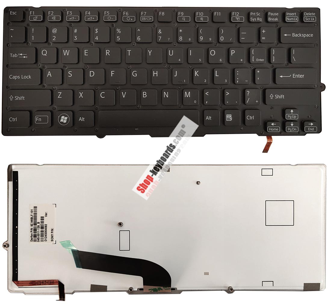 Sony Vaio VPC-SB1V9E/S Keyboard replacement