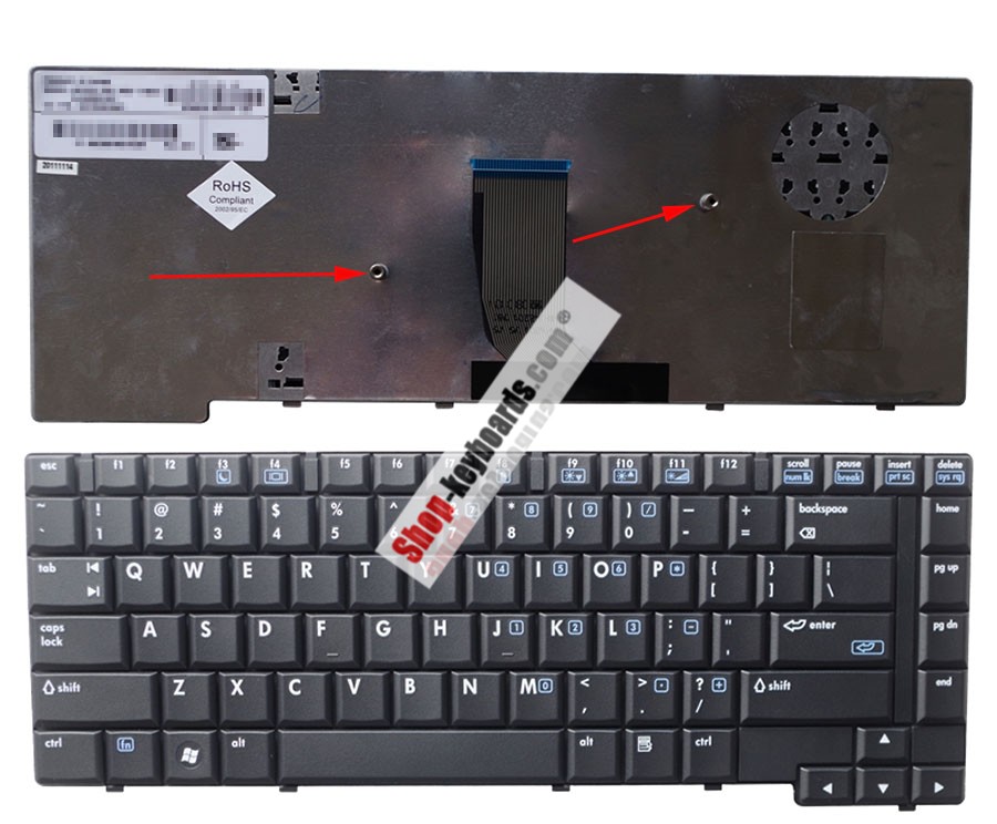 HP 452229-BG1 Keyboard replacement