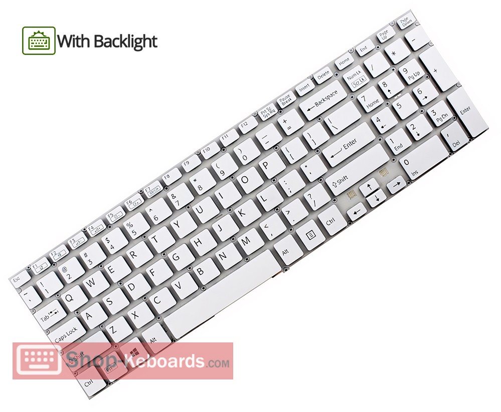 Sony 9Z.NAEBQ.10L Keyboard replacement