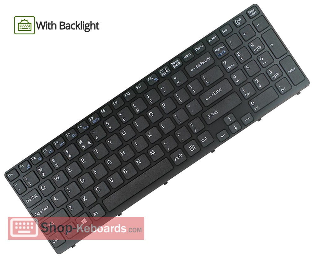 Sony VAIO SVE151E11T Keyboard replacement