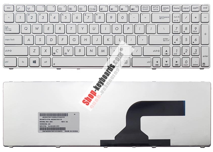 Asus N50VC-FP190C Keyboard replacement