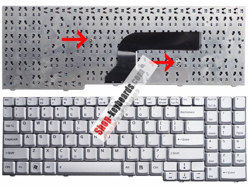 Asus 9J.N0B82.10F Keyboard replacement