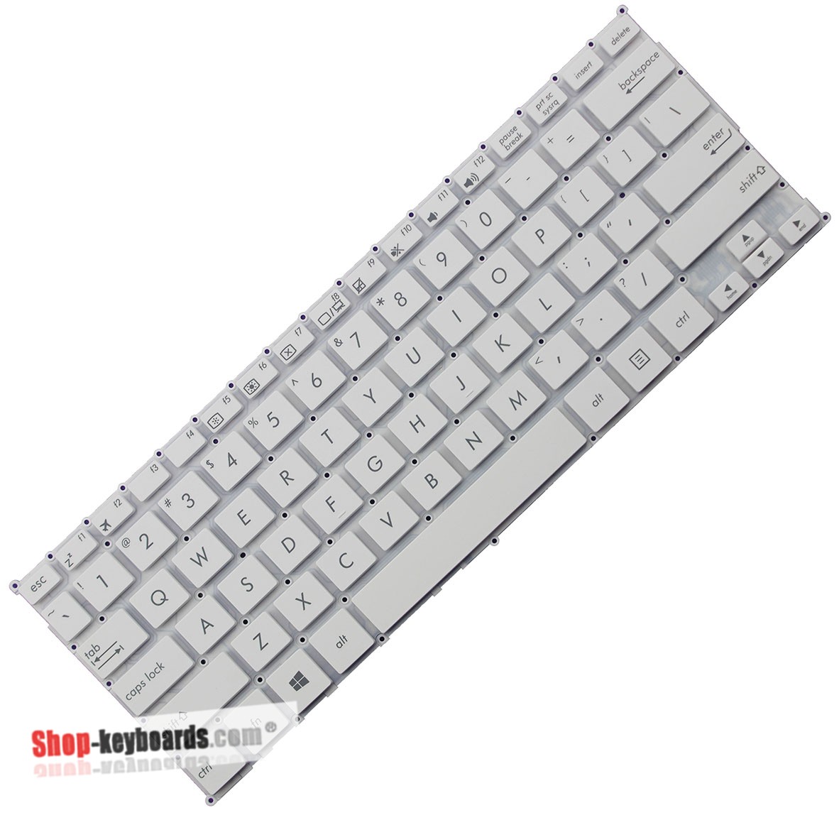 New US Keyboard For ASUS 0KNX0-1120US00 9Z.NBLSQ.301 AE0Q3U00010 NSK-UZ3SQ 01 Blue Word 