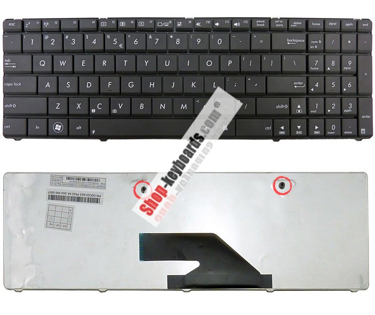 Asus K75V Keyboard replacement