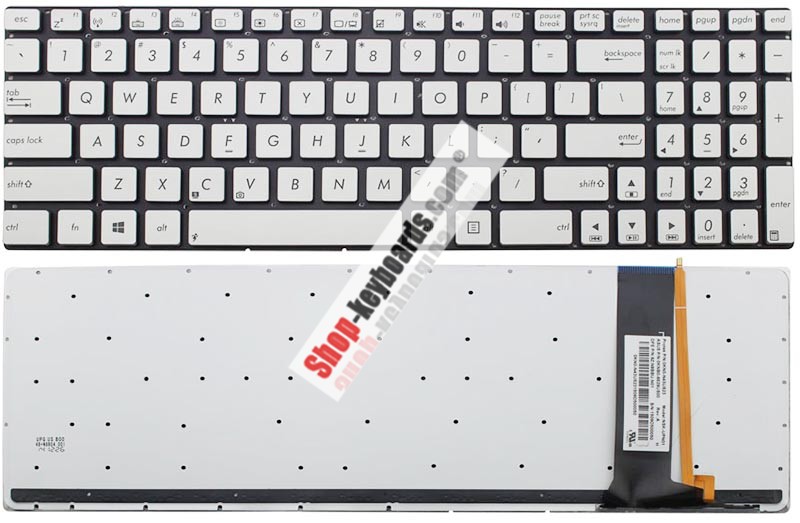 Asus 0KNB0-6625FR00  Keyboard replacement
