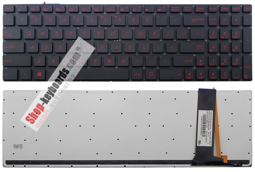 Asus n56vm-s3129v-S3129V  Keyboard replacement