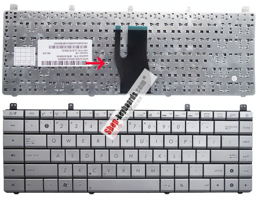 Asus 0KNB0-5200IT00 Keyboard replacement