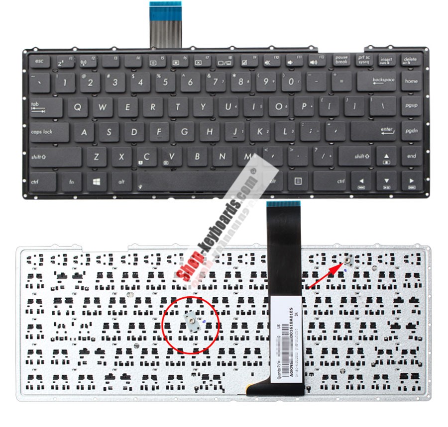 Asus X401U-WX008V Keyboard replacement