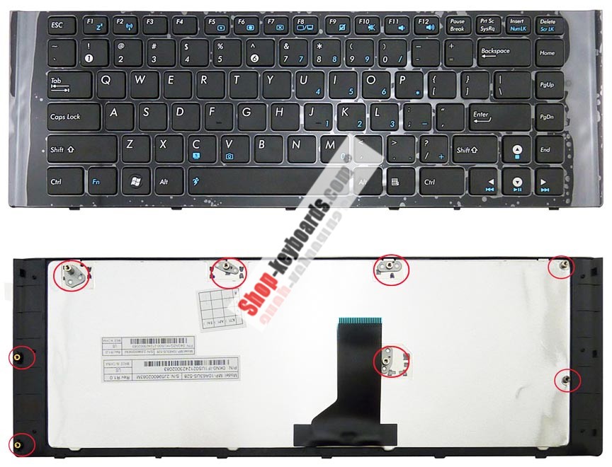 Asus A40N Keyboard replacement