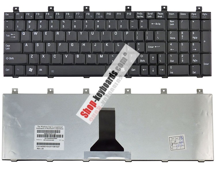 Toshiba Satellite P100-ST7111 Keyboard replacement
