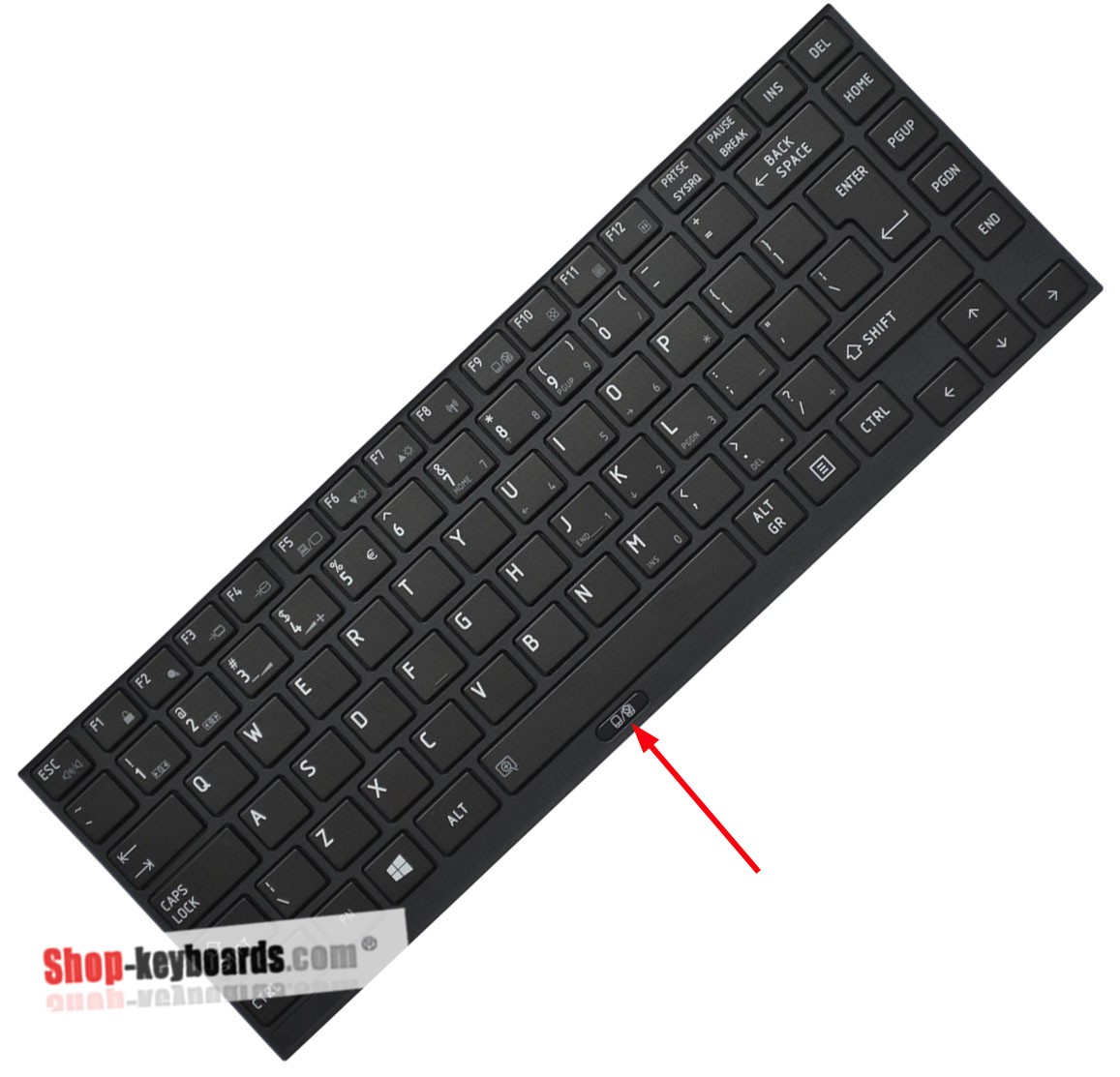 Toshiba MP-10J86GB63561W  Keyboard replacement
