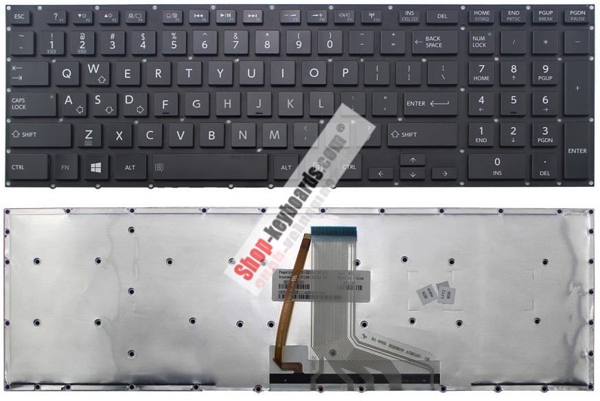 Toshiba SATELLITE P55-A Keyboard replacement
