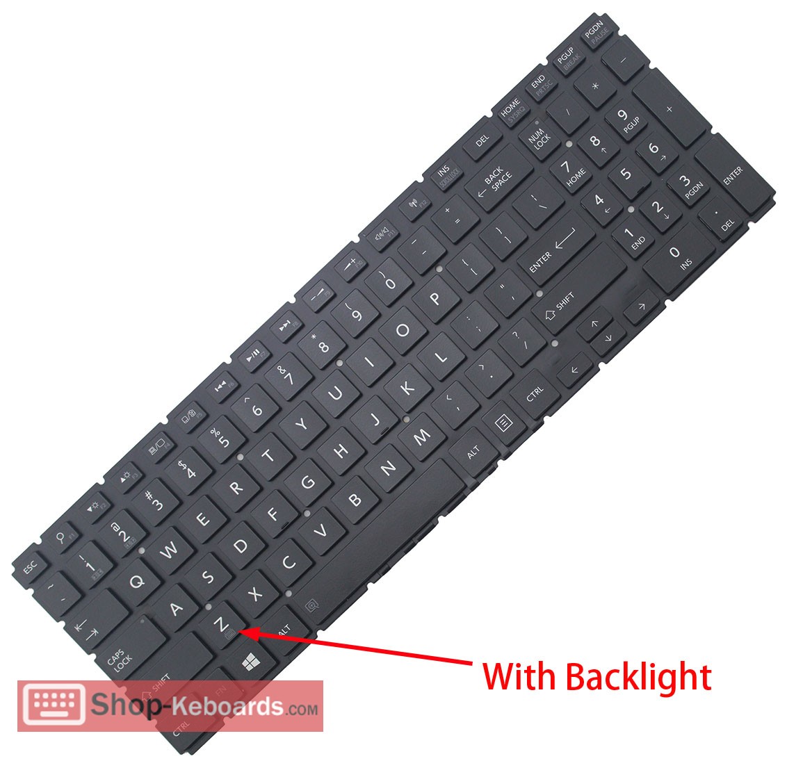 Toshiba SATELLITE C55D-C Keyboard replacement