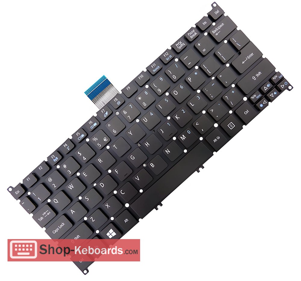 Acer Aspire S3-951-2634G52nss  Keyboard replacement