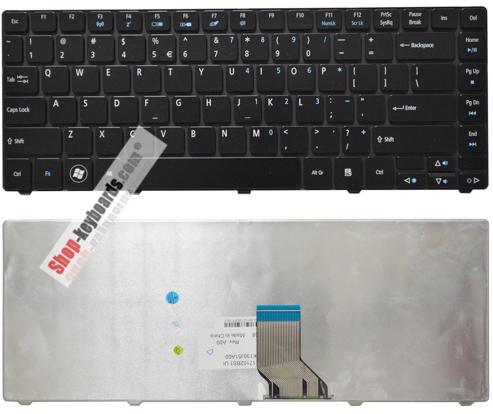 Acer TravelMate TimelineX 8481T Keyboard replacement