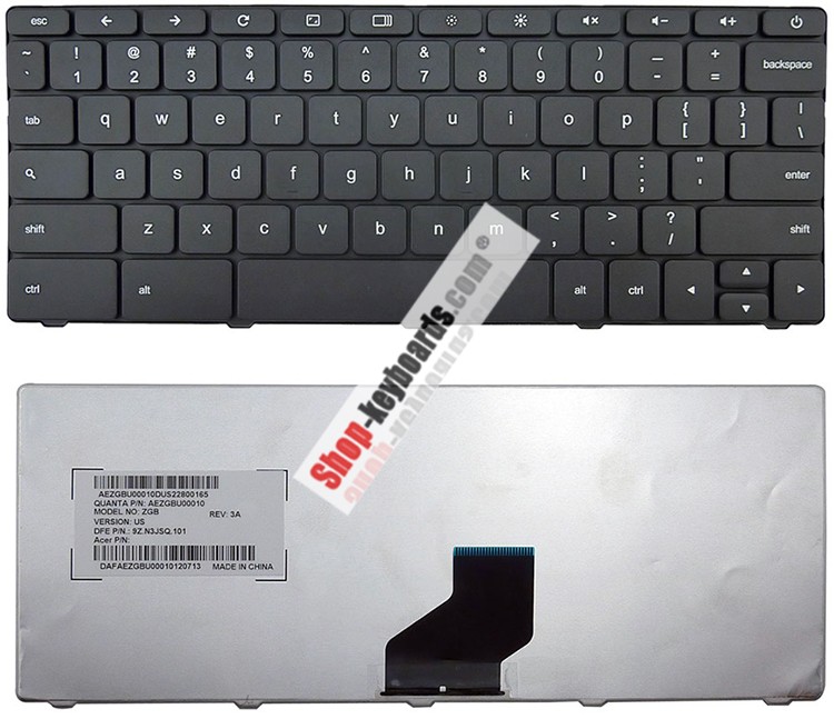 Acer AEZGBU00010 Keyboard replacement