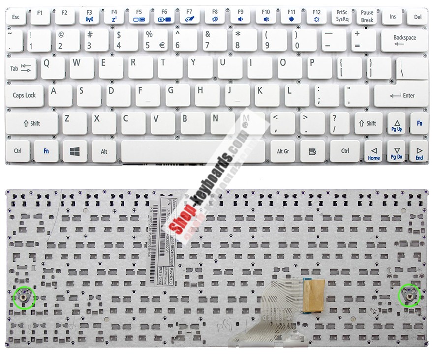 Acer MP-12F26GB-5281 Keyboard replacement