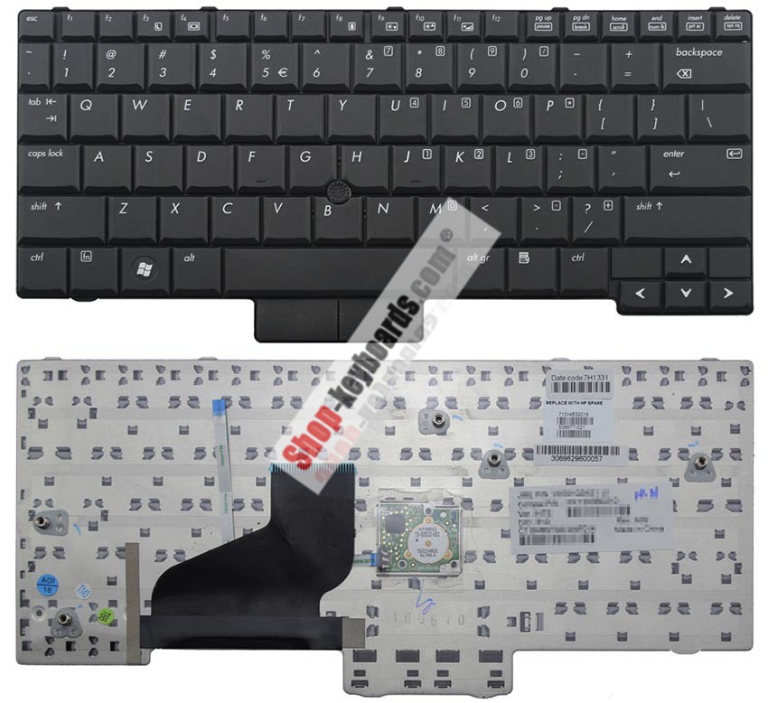 HP EliteBook 2530p Keyboard replacement