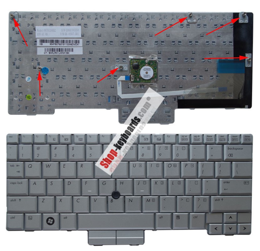 HP Elitebook 2710P Keyboard replacement