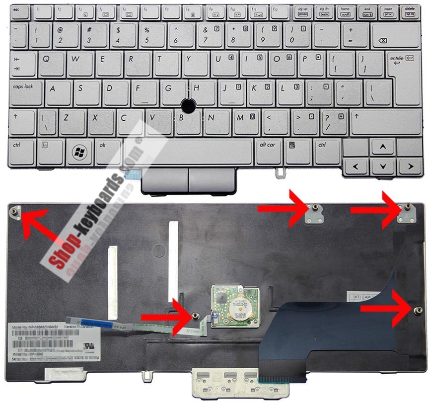 HP Elitebook 2760P Keyboard replacement