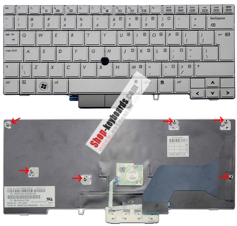 HP 90.4DP07.C0E Keyboard replacement
