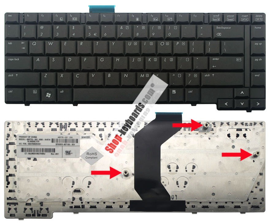 HP MP-06793A0D9304 Keyboard replacement