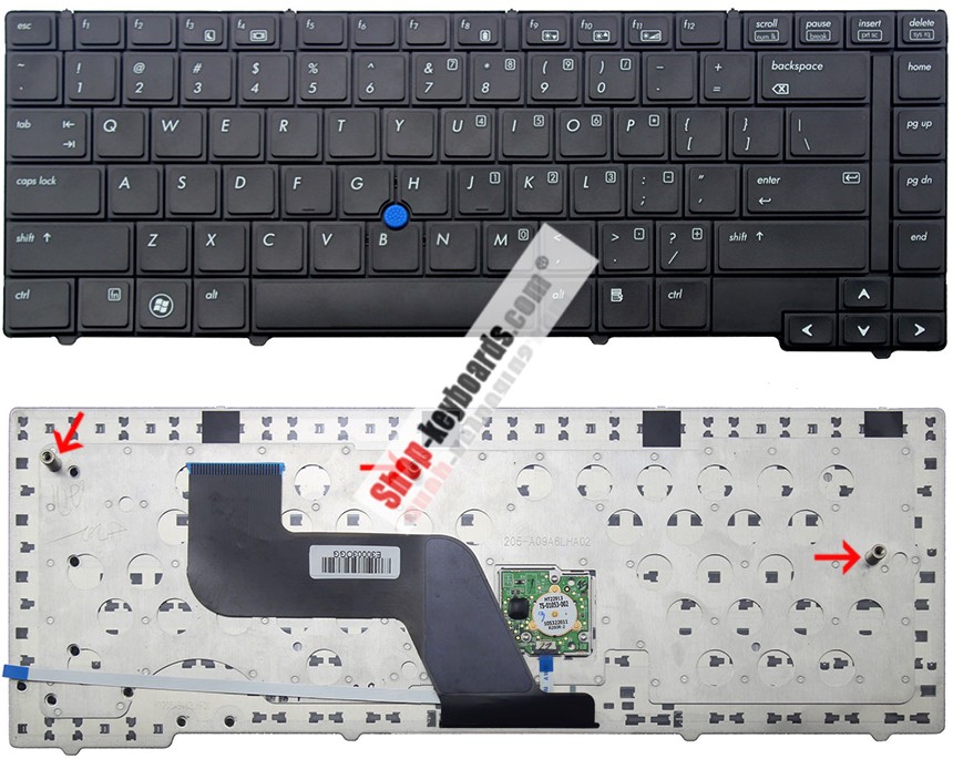 HP 598042-DB1 Keyboard replacement