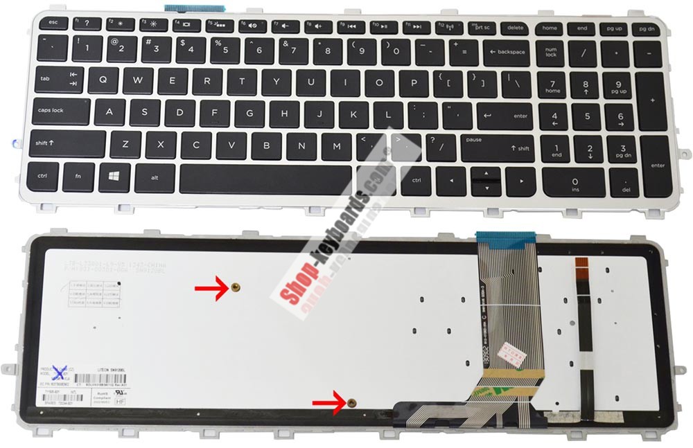 HP ENVY 17-J077SF Keyboard replacement