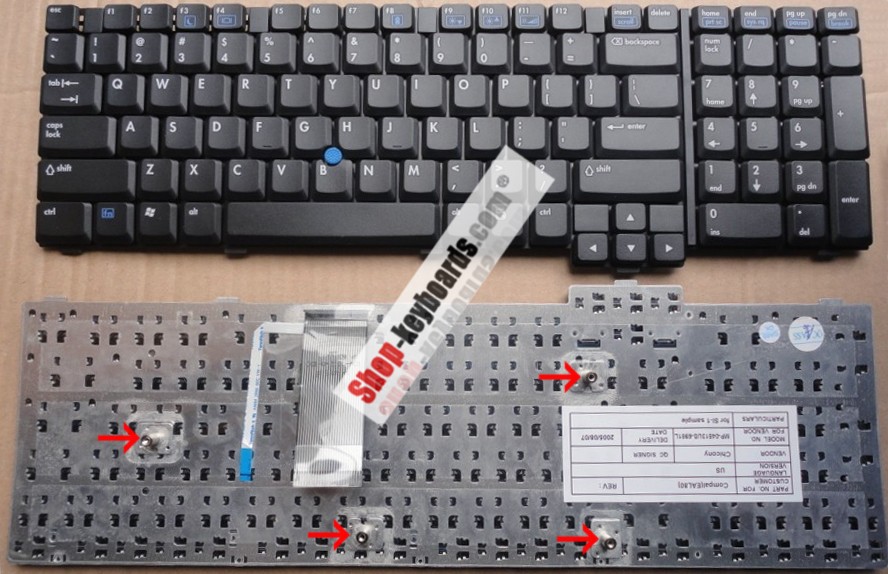 HP K070602B1 Keyboard replacement