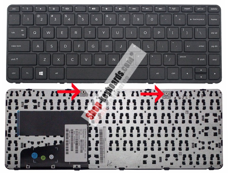 HP PK1314C3A09 Keyboard replacement