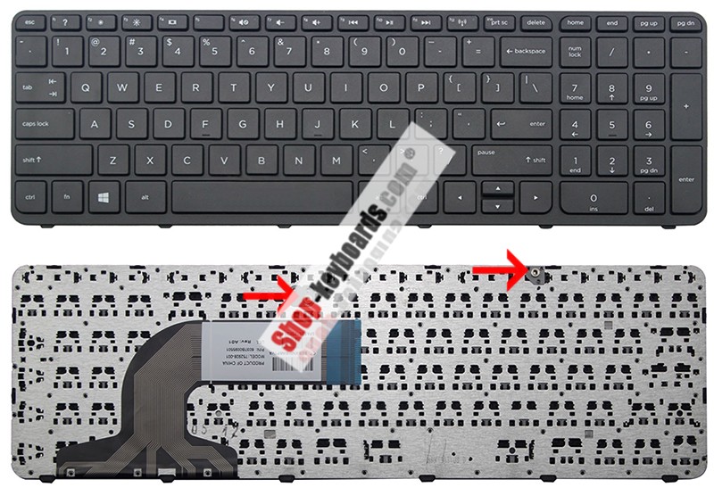HP 758027-061 Keyboard replacement