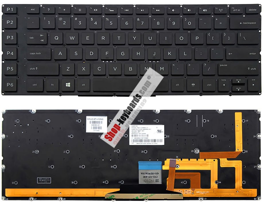 HP Omen 15-5017tx Keyboard replacement