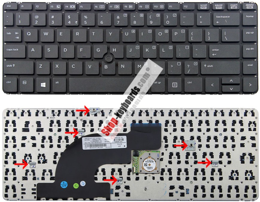 HP V139426BK1 Keyboard replacement