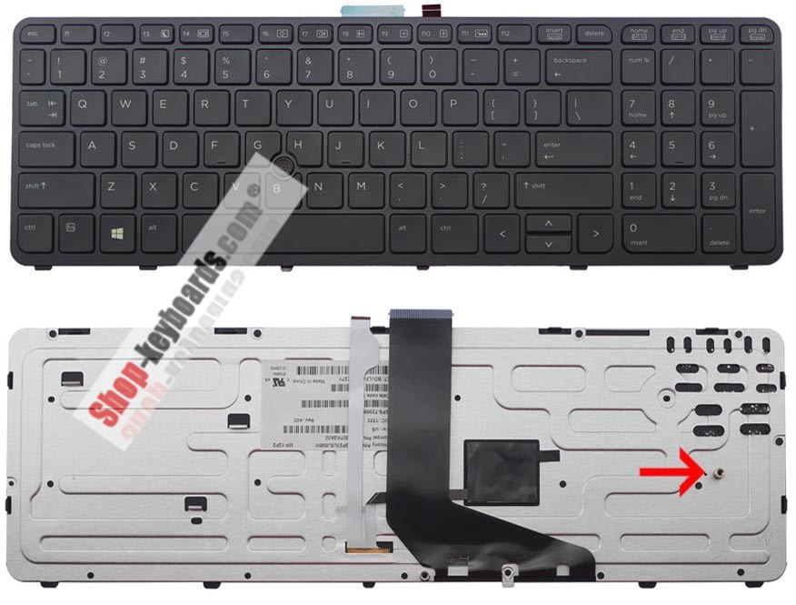 HP 745663-DD1 Keyboard replacement