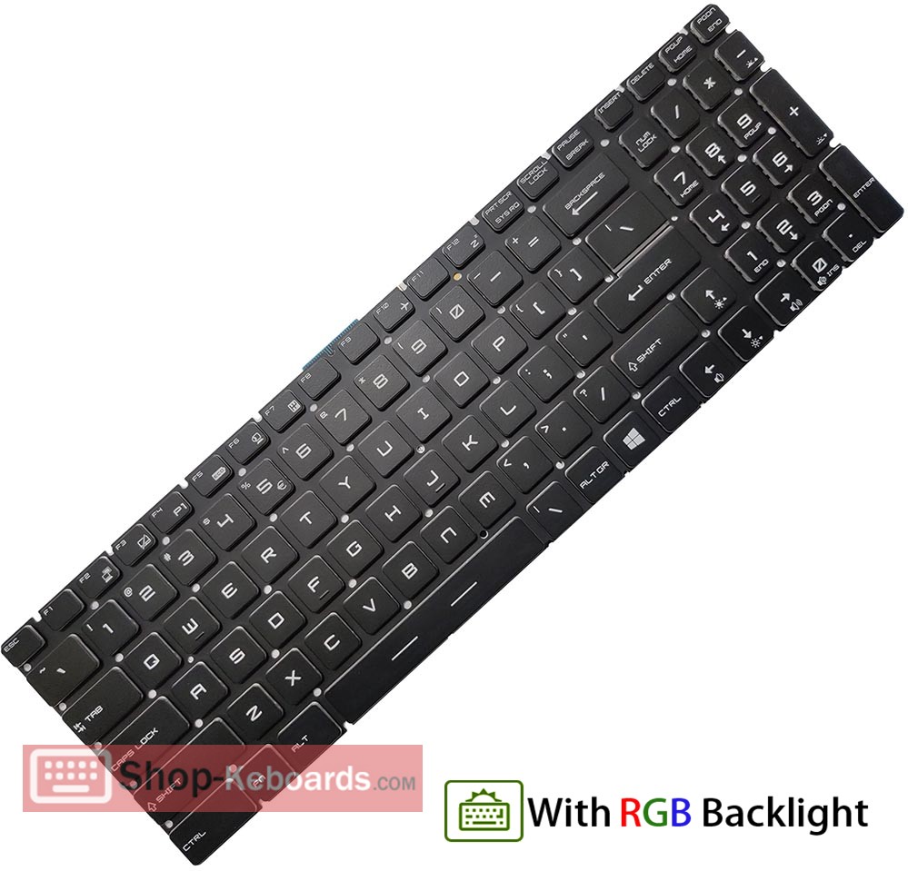 MSI GT72 2PE-022CN Keyboard replacement