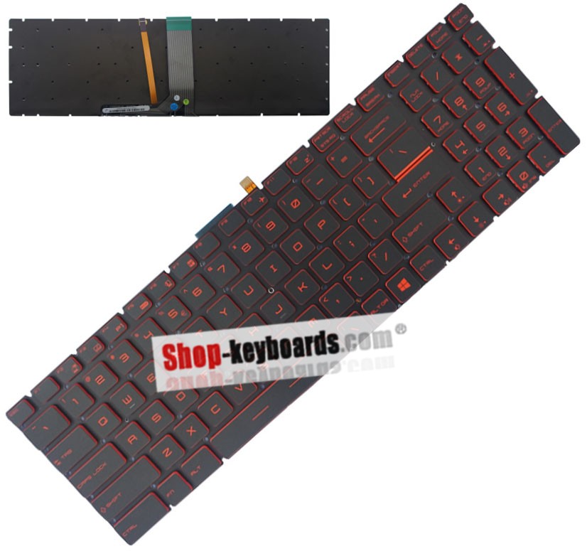 MSI GT62VR 6RD-093XCN Keyboard replacement