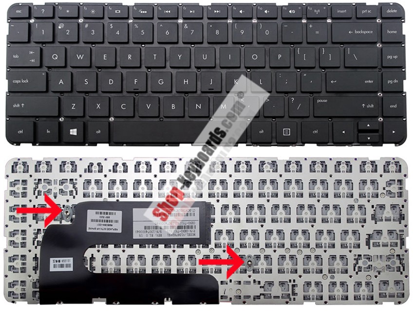 HP 698084-161 Keyboard replacement
