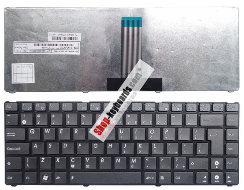 Asus 0KN0-G62GE02 Keyboard replacement