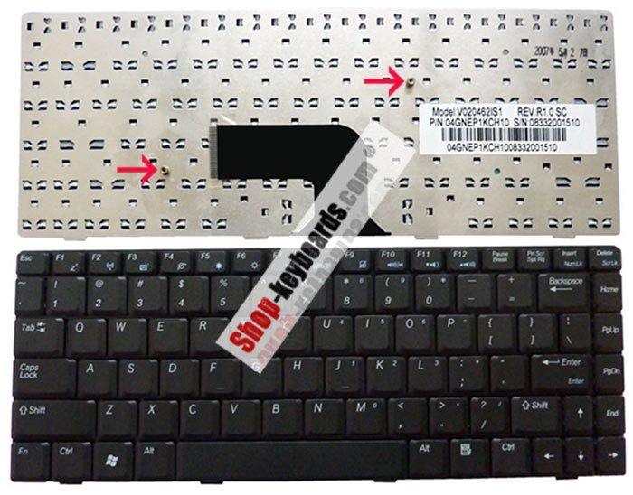 Asus W6 Keyboard replacement